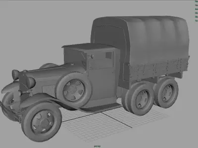 GAZ AAA CARGO TRUCK 3D model