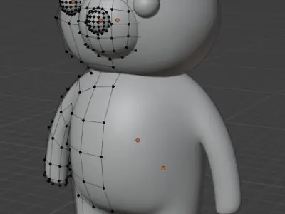 Low poly bear Free 3D model