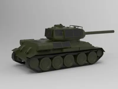 T-34 tank  3D model