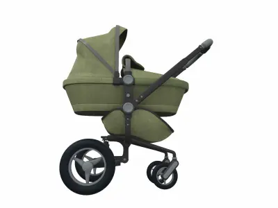 Baby stroller 01 3D model