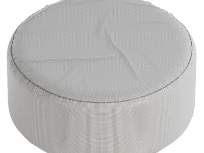 Round Ottoman Nedra By La Forma 3D model