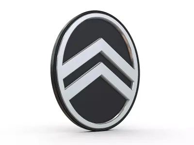 citroen new logo 3D model
