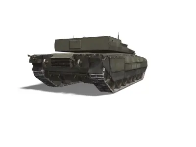 T-95 Black Eagle tank Low-poly 3D model