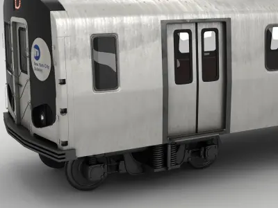 NYC Subway train 3D model