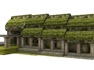 buddha temple collection 3D model