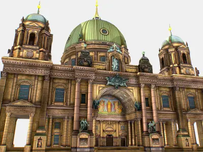 AR VR Historical Building Architectural Monument 3D Model Collection