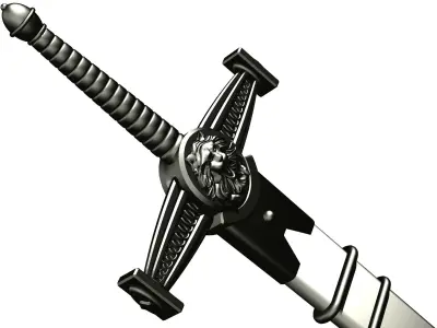 Knight Sword 3D model purchase