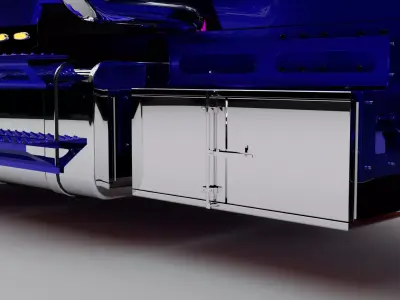 Camion volquete freightliner m2 Low-poly 3D model