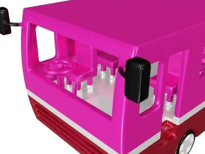 Mini School Bus 3D model