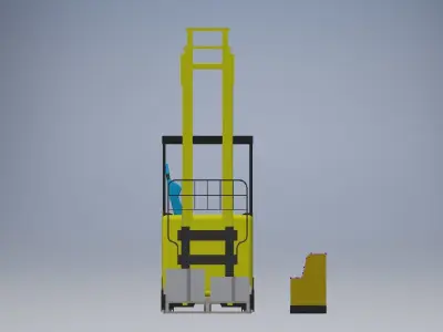 Small forklift 3d model 3D model