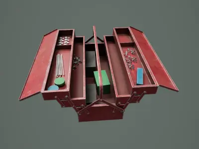 Tool Box 02 Low-poly 3D model