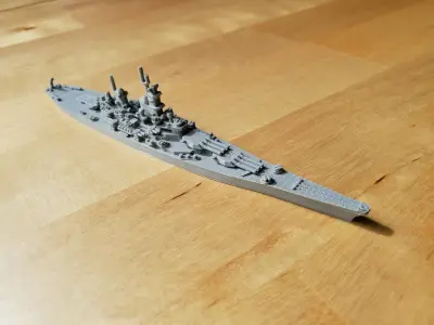 US Iowa Class Battleship 3D print model