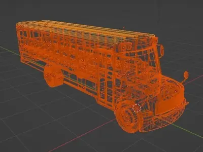 School Bus 3D model purchase