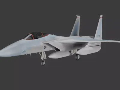 Modern Fighter jet  F-15 VERSION 2 3D model