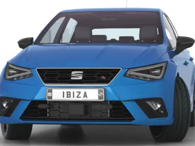 SEAT Ibiza 2022 With interior 3D model