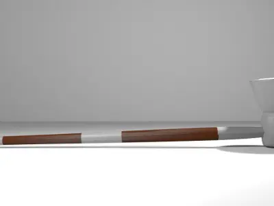 Smoking Pipe - Oval 3D model