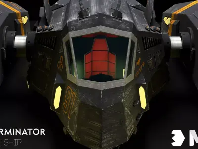 EXTERMINATOR armored vehicle with light Free 3D model