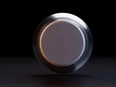 Realistic Vintage Flashlight Low-poly 3D model