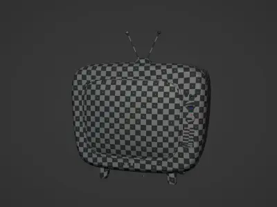 Cartoonish TV Low-poly 3D model