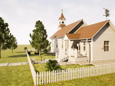 Catholic temple - Church 3D model