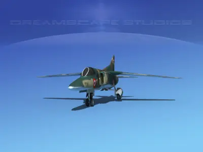 Mig-27 Flogger LP Egypt Low-poly 3D model