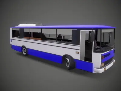 Bus-house bus Low-poly 3D model