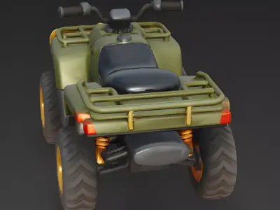 Vanguard-Sprint Rapid Response ATV 3D Model Low-poly 3D model