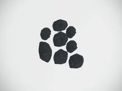 Quality Coal  Low-poly 3D model