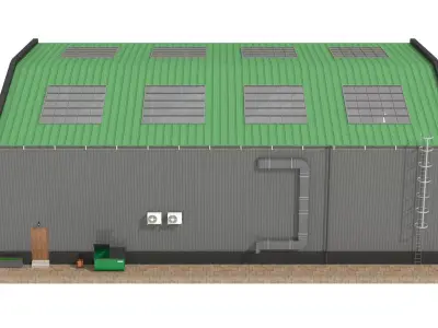 Warehouse 2 Low-poly 3D model get