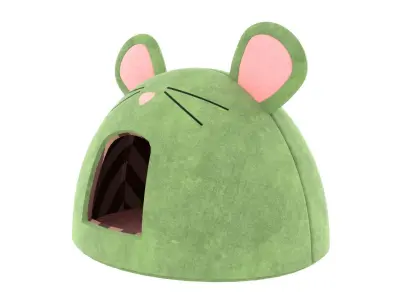 Mouse Meow Hut Cat Hut Cat Tent Green 3D model