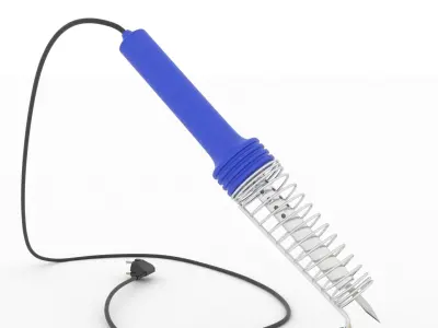 Soldering iron Low-poly 3D model purchase