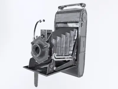 Zeiss Camera Low-poly 3D model