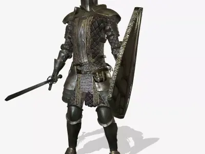 Iron Armor Low-poly 3D model