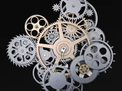 Gear Mechanism v 9 3D model