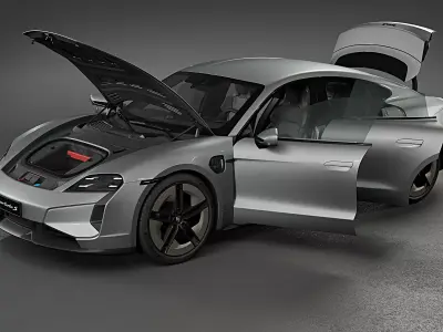 2025 Porsche Taycan Turbo S 3D model