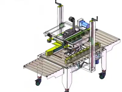 Carton Sealing Machine 3D model purchase