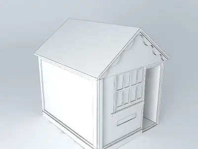 Eco Rail Track Signal Frame Box Old Steam Days Free 3D model