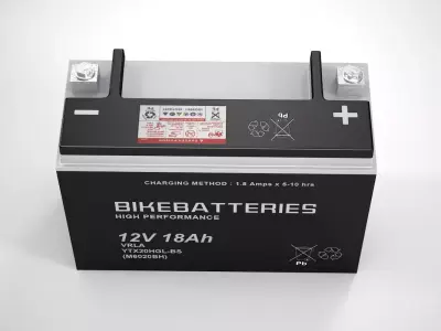 Motorcycle Battery 3D model