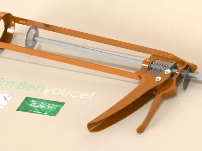 Silicone Gun 3D model purchase