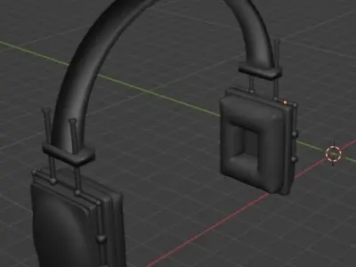 protective headphones Low-poly 3D model