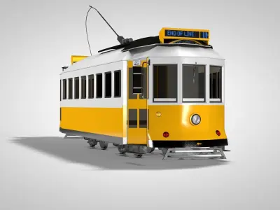 Trains Bondinho De Lisboa 3D model