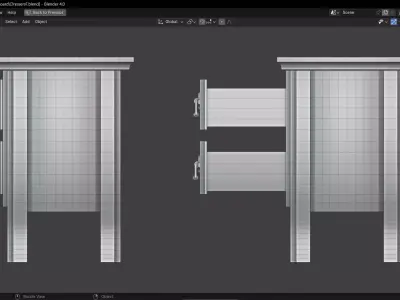 Vintage Dressers Low-poly 3D model