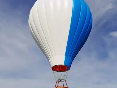 Hot Air Balloon 3D model 22