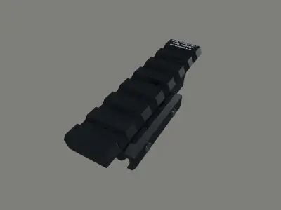 AK B-18  Zenit Picatinny Rail Low-poly 3D model