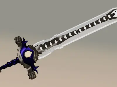 Low-poly Sword Low-poly 3D model purchase