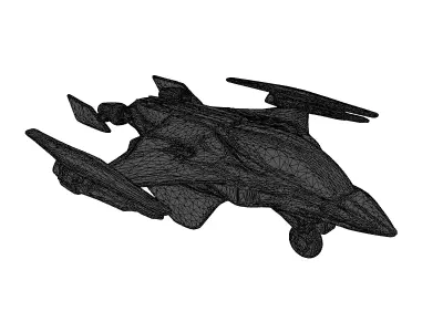 Futuristic SciFi VTOL Fighter Jet 3D model
