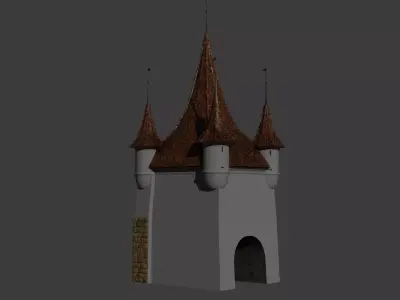 Catherine s Gate - Historic Landmark from Brasov 3D model