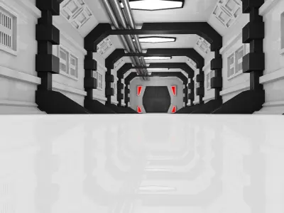 Sci Fi Corridor 3D model 165