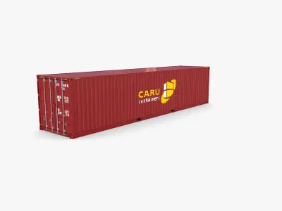 40ft Shipping Container Caru v2 3D model