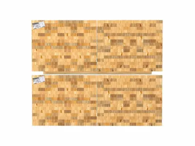 Gerogia Pacific Stack of Wooden Beams PBR Low-poly 3D model